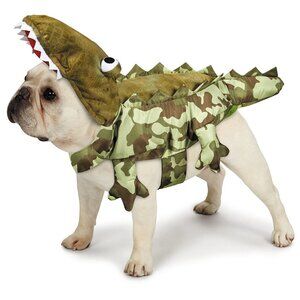 Zack & Zoey Camo Alligator Halloween Trick-or-Treating Dog Costume - Size Medium